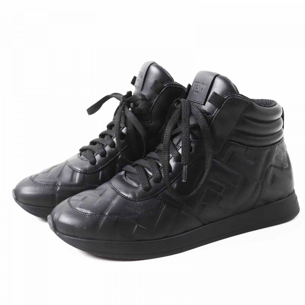 FENDI High cut sneakers 8E7045 Main: Leather black Women 35