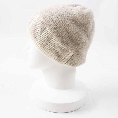 CHANEL Knit cap 21B Main: 49% cashmere, Main: 40% wool, Main: 11% silk Beige white Women