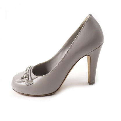 CHANEL pumps G31145 Main: Leather gray Women 36.5
