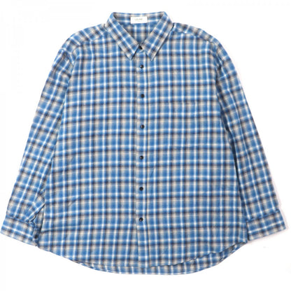 CELINE Long sleeve shirt 2C486354M Main: 100% cotton blue Loose Shirt In Checked Cotton Loose Check Cotton mens 41