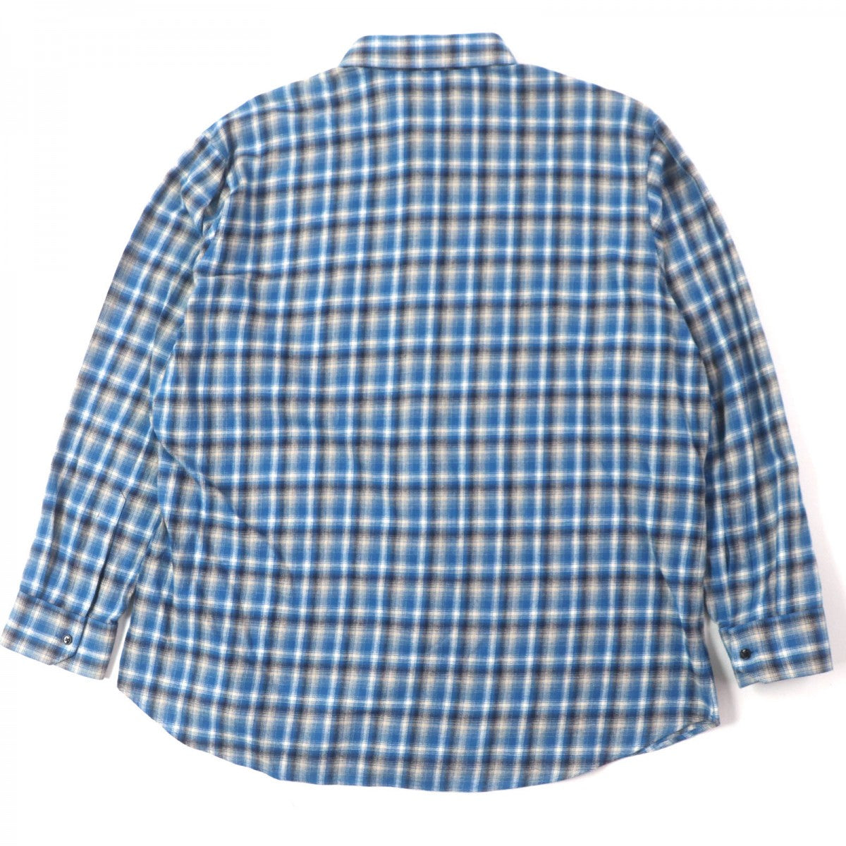 CELINE Long sleeve shirt 2C486354M Main: 100% cotton blue Loose Shirt In Checked Cotton Loose Check Cotton mens 41