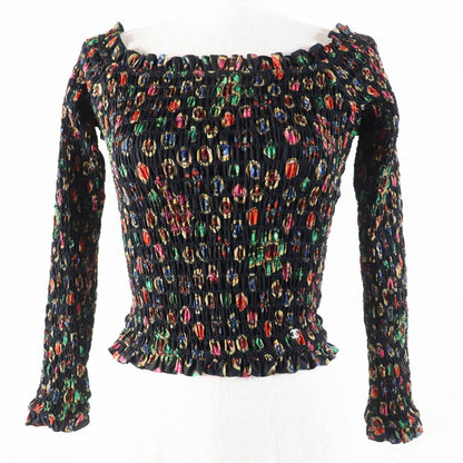 CHANEL blouse P70157 Main: 60% polyester, Main: 40% elastane, Lining: 73% polyamide, Lining: 27% elastane black multi Women 34