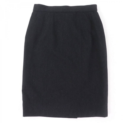 CHANEL Tight Skirt P05858V03532 Main: 100% wool, Lining: 100% silk Dark gray Women 38