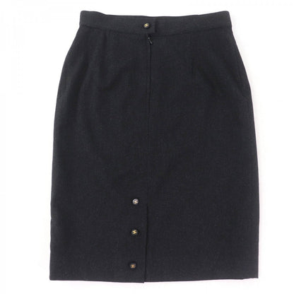 CHANEL Tight Skirt P05858V03532 Main: 100% wool, Lining: 100% silk Dark gray Women 38