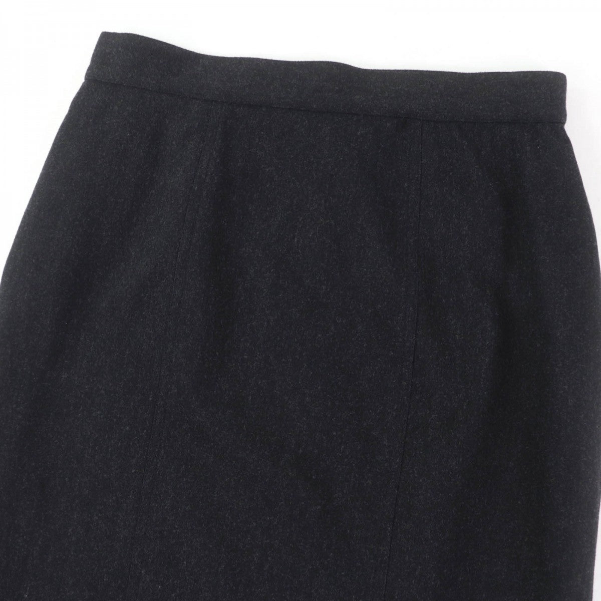 CHANEL Tight Skirt P05858V03532 Main: 100% wool, Lining: 100% silk Dark gray Women 38