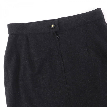 CHANEL Tight Skirt P05858V03532 Main: 100% wool, Lining: 100% silk Dark gray Women 38