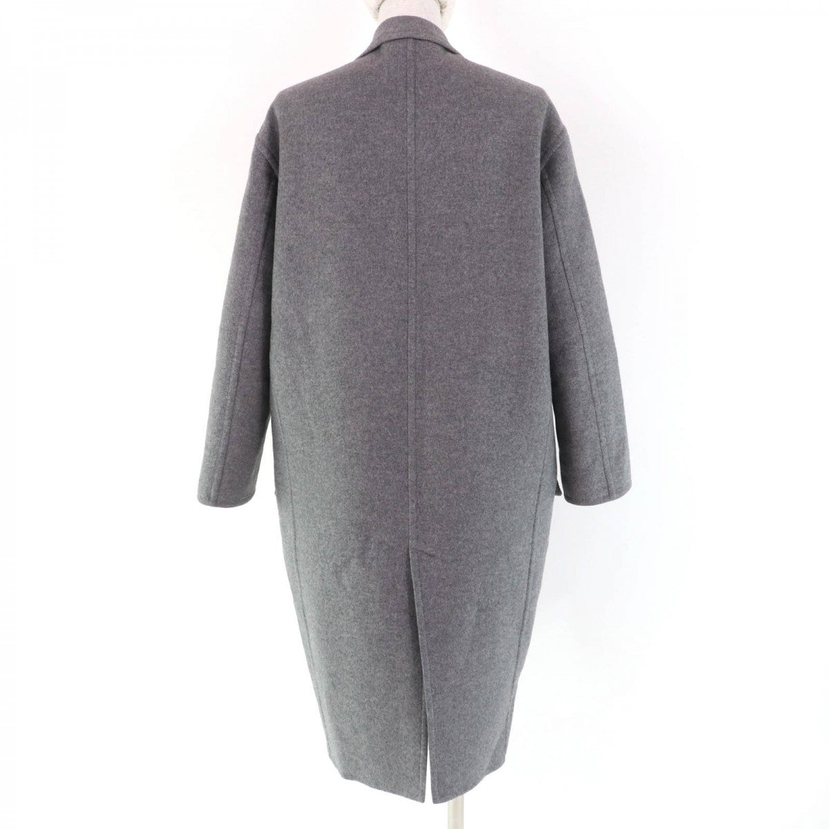 CELINE coat 28H13/6700 Main: 100% cashmere, sleeve lining: 100% silk gray Women 34