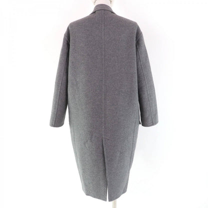 CELINE coat 28H13/6700 Main: 100% cashmere, sleeve lining: 100% silk gray Women 34