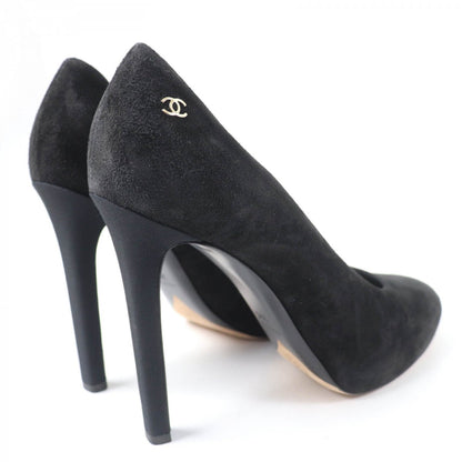 CHANEL pumps G33546 Main: Suede leather black Women 38