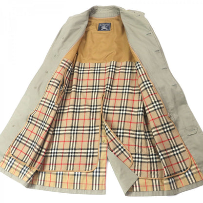BURBERRY Stainless collar coat Outer: 70% cotton, Outer: 30% polyester, Lining: polyester, Lining: cotton, Sleeve lining: polyester khaki mens