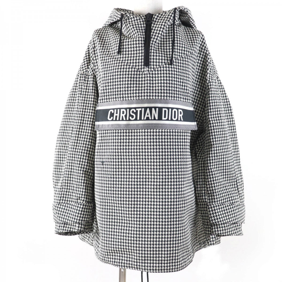 Christian Dior Blouson 017C10A2856 Main: 100% polyester, Part: 100% polyester White black anorak Women L