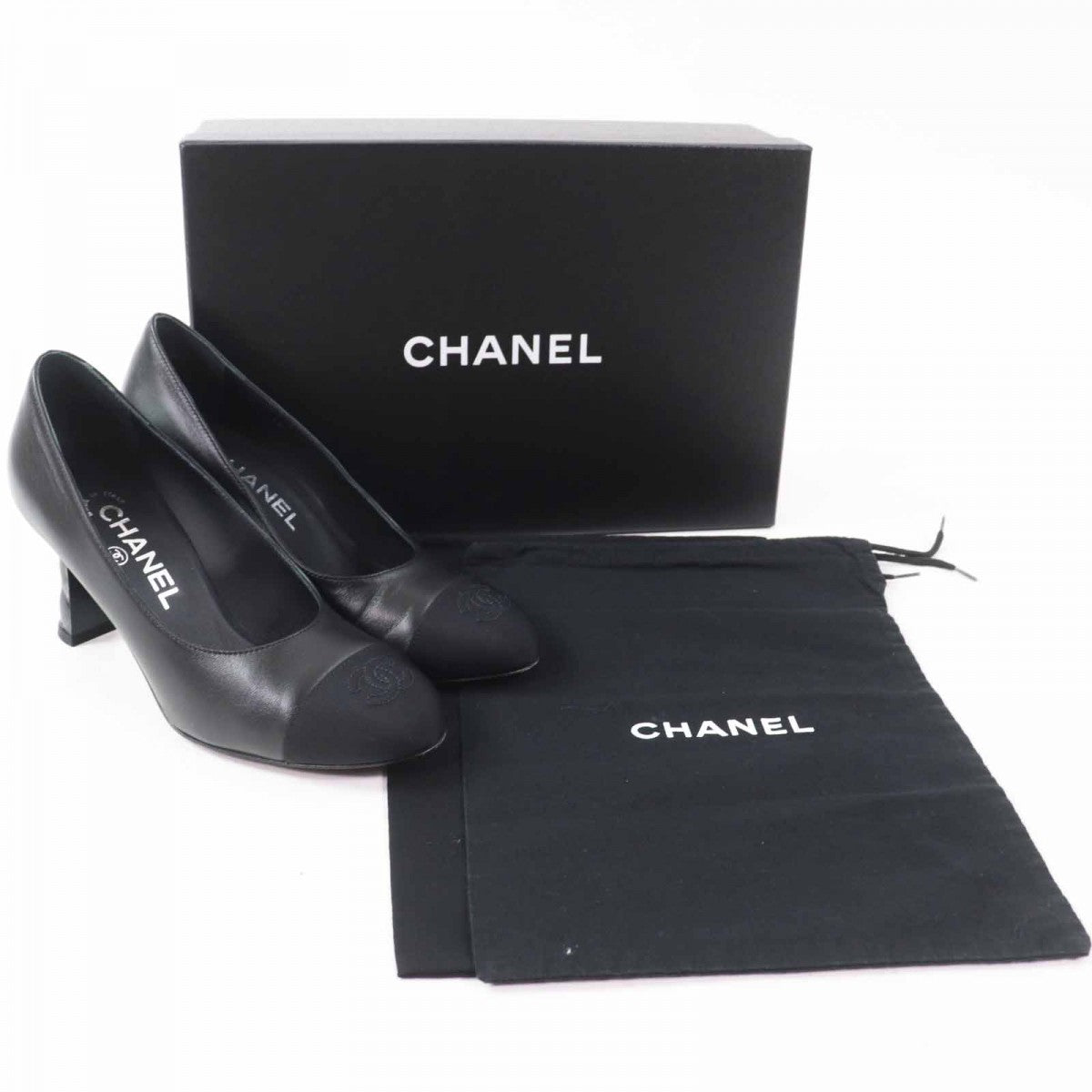 CHANEL pumps G40154 Main: Leather black Women 36