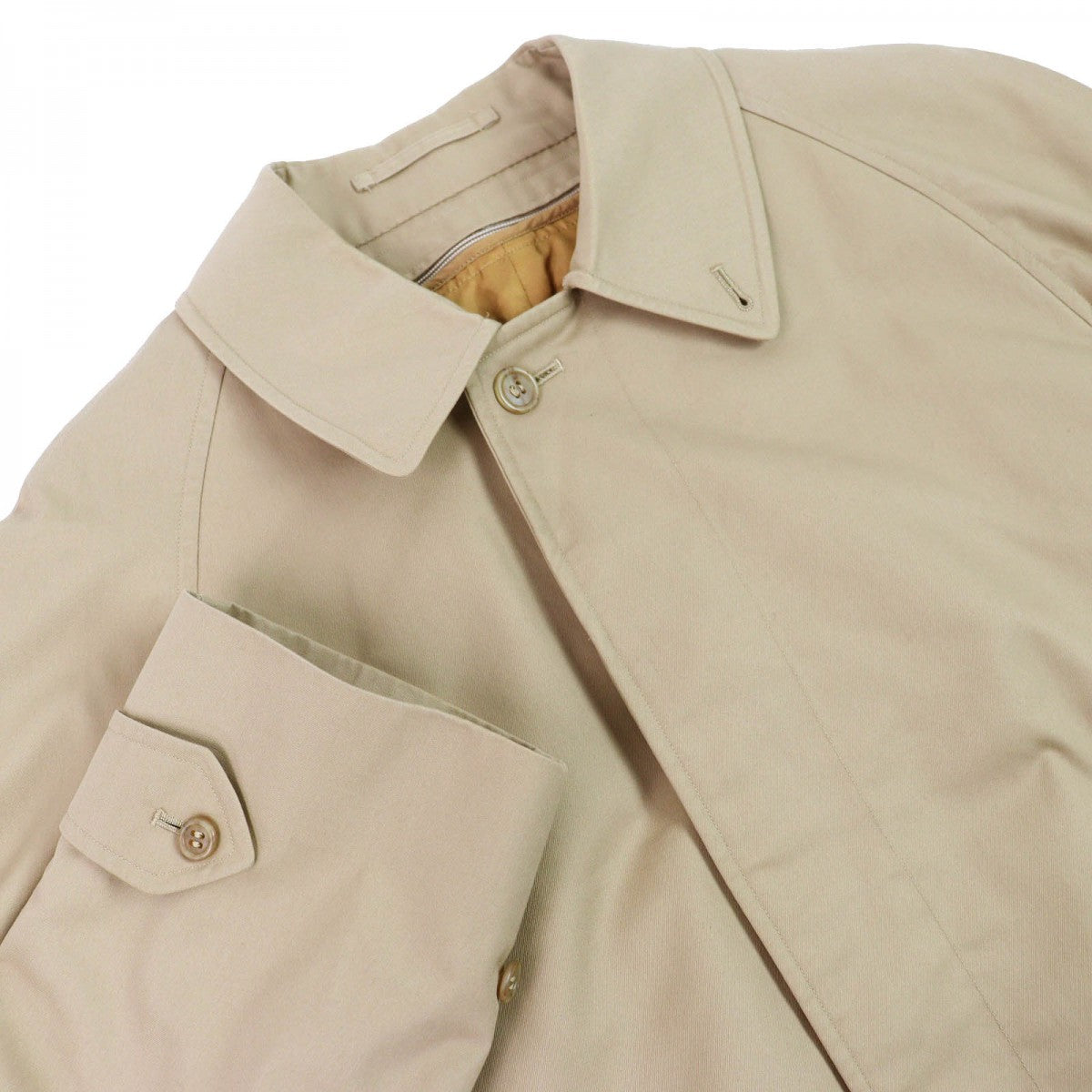BURBERRY Stainless collar coat Outer: 65% polyester, Outer: 35% cotton, Lining: polyester, Lining: cotton, Sleeve lining: polyester beige mens