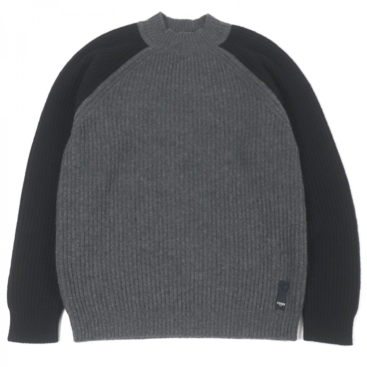FENDI sweater FZY496 Main: 100% cashmere Gray black mens 46