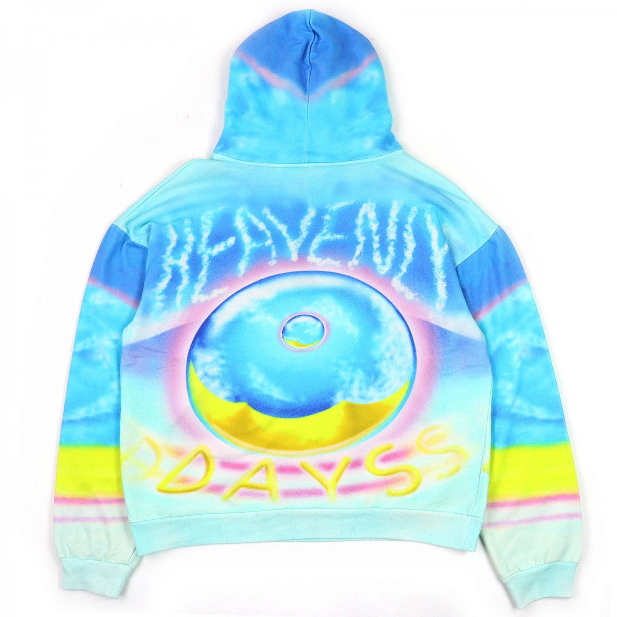 CELINE Hoodie 2Y698468Q Outer: 100% cotton, part: 96% cotton, part: 4% polyurethane Blue type Multicolor Marcelo Lavin Heavenly Days mens L