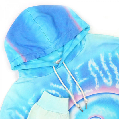 CELINE Hoodie 2Y698468Q Outer: 100% cotton, part: 96% cotton, part: 4% polyurethane Blue type Multicolor Marcelo Lavin Heavenly Days mens L