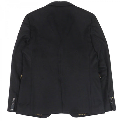 FENDI tailored jacket FJ0562 Outer: 100% cashmere, Lining: 70% silk, Lining: 30% polyester, Sleeve lining: 100% silk, Part: 100% cupra black mens 52