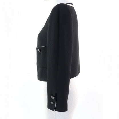CHANEL Jacket 22C P71865V63363 silk black 36