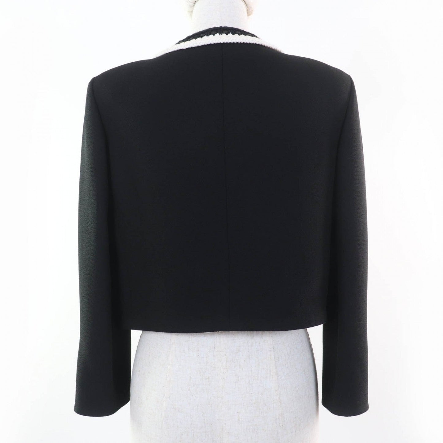 CHANEL Jacket 22C P71865V63363 silk black 36