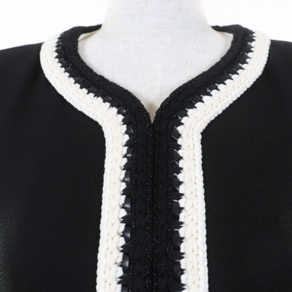 CHANEL Jacket 22C P71865V63363 silk black 36