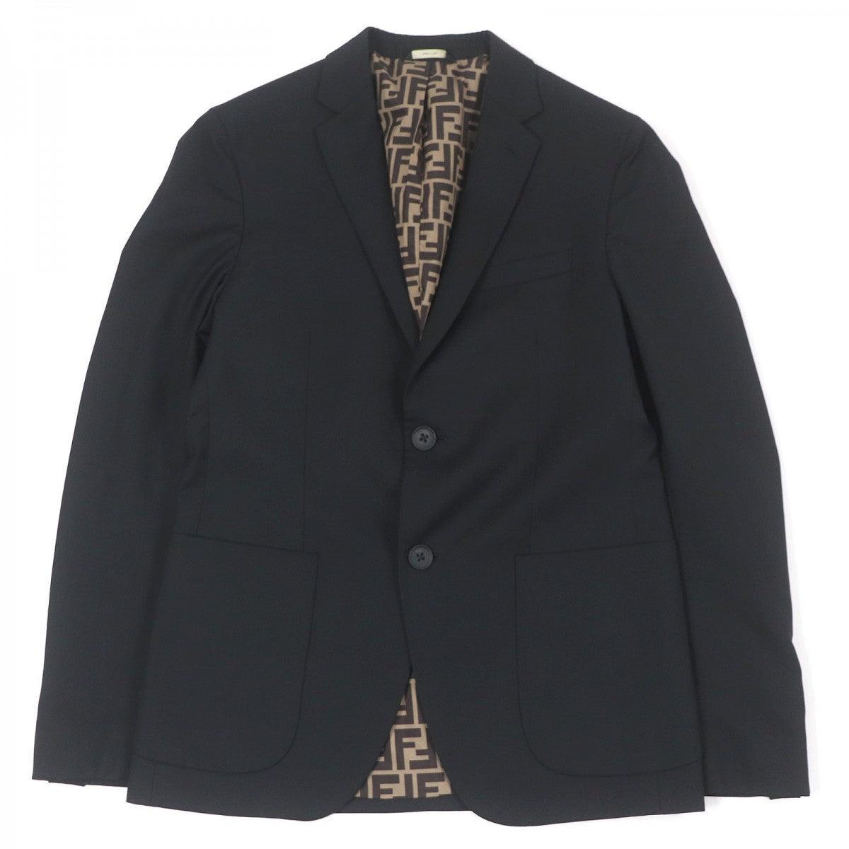 FENDI tailored jacket FJ0404 Outer: 100% wool, Lining: 100% polyester black mens 46