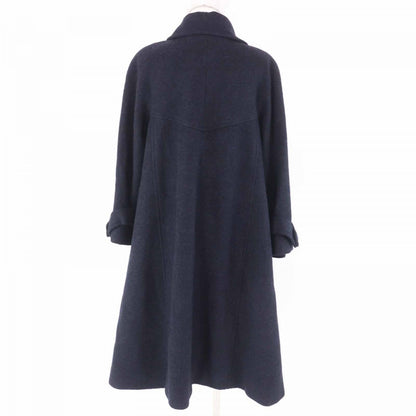 CHANEL coat P62024 Main: 86% alpaca, Main: 10% polyamide (nylon), Main: 4% wool, Lining: 100% silk Dark navy Women 38