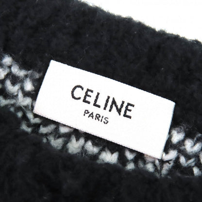 CELINE knit 2AF46974T Outer material: 80% cotton, Outer material: 16% nylon, Outer material: 4% polyurethane Black White type mens S