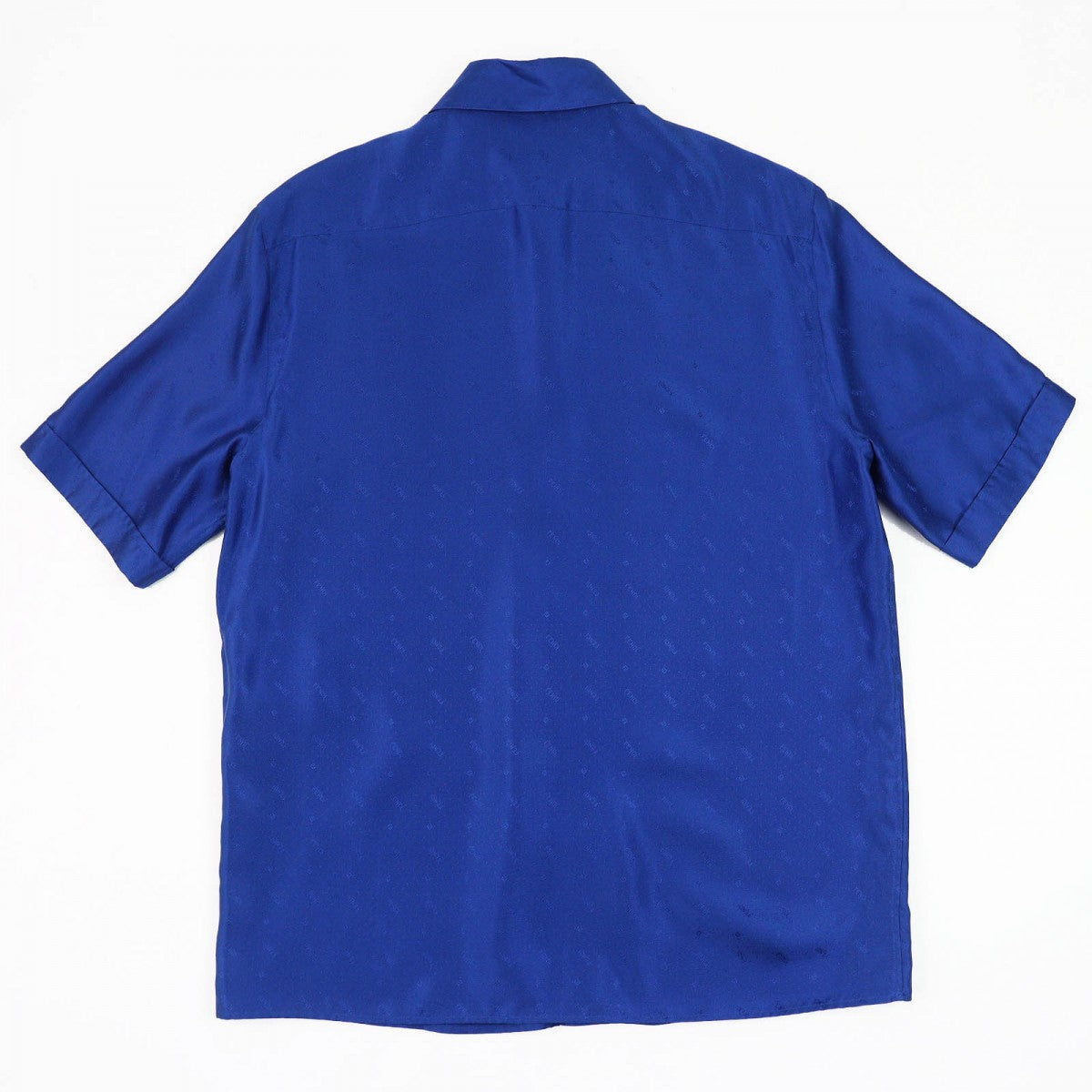 FENDI Short sleeve shirt FS0795 Main: 100% silk blue mens 38
