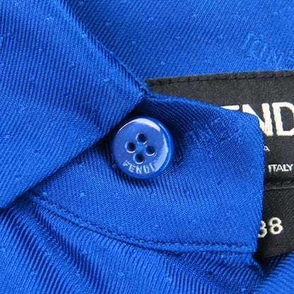 FENDI Short sleeve shirt FS0795 Main: 100% silk blue mens 38