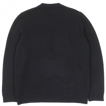 FENDI knit FZZ469 Main: 100% cashmere, Part: 100% nylon Black neon yellow mens 54