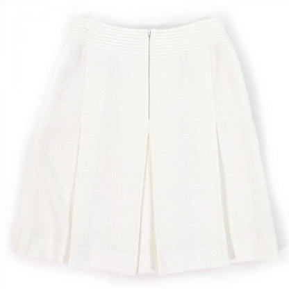 CHANEL Tweed skirt P43102V31742 Main: 100% cotton, Lining: 100% silk off white Women 34