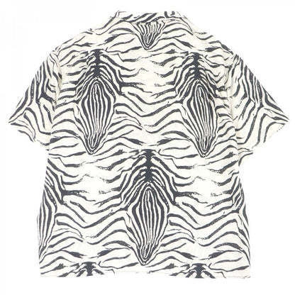 CELINE Short sleeve shirt 2C517346Q Main: 100% rayon White black mens 38