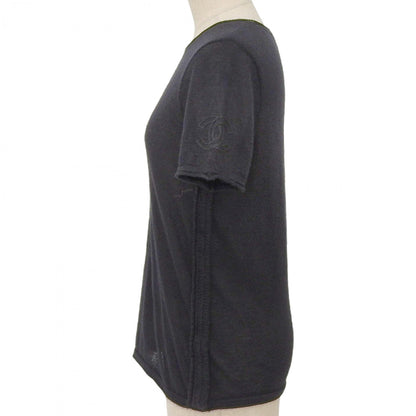 CHANEL Short sleeve knit P39410 cashmere black 38