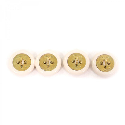 CHANEL Other fashion goods plastic Off-white gold Set of 4 buttons