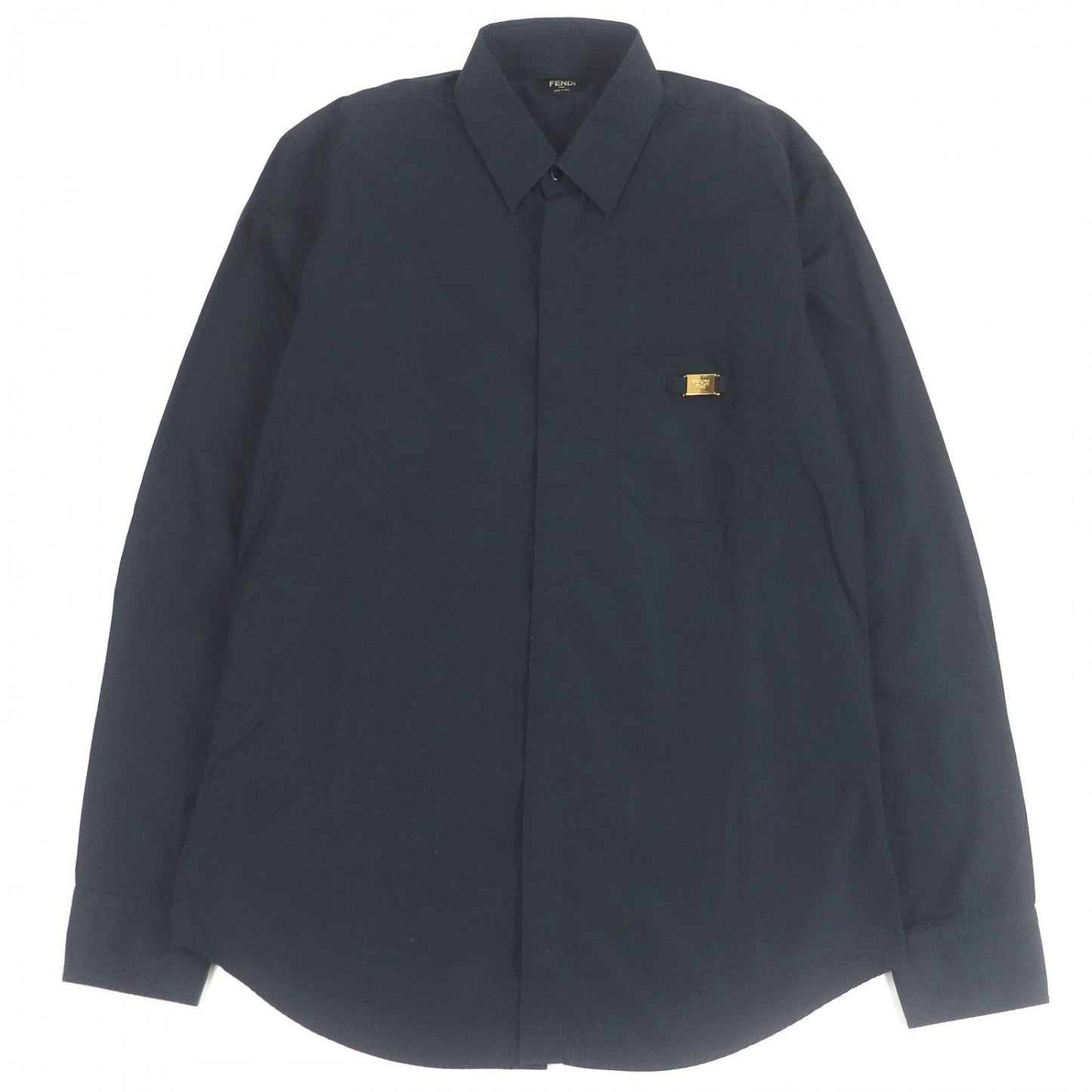 FENDI Long sleeve shirt FS0585 cotton black 39