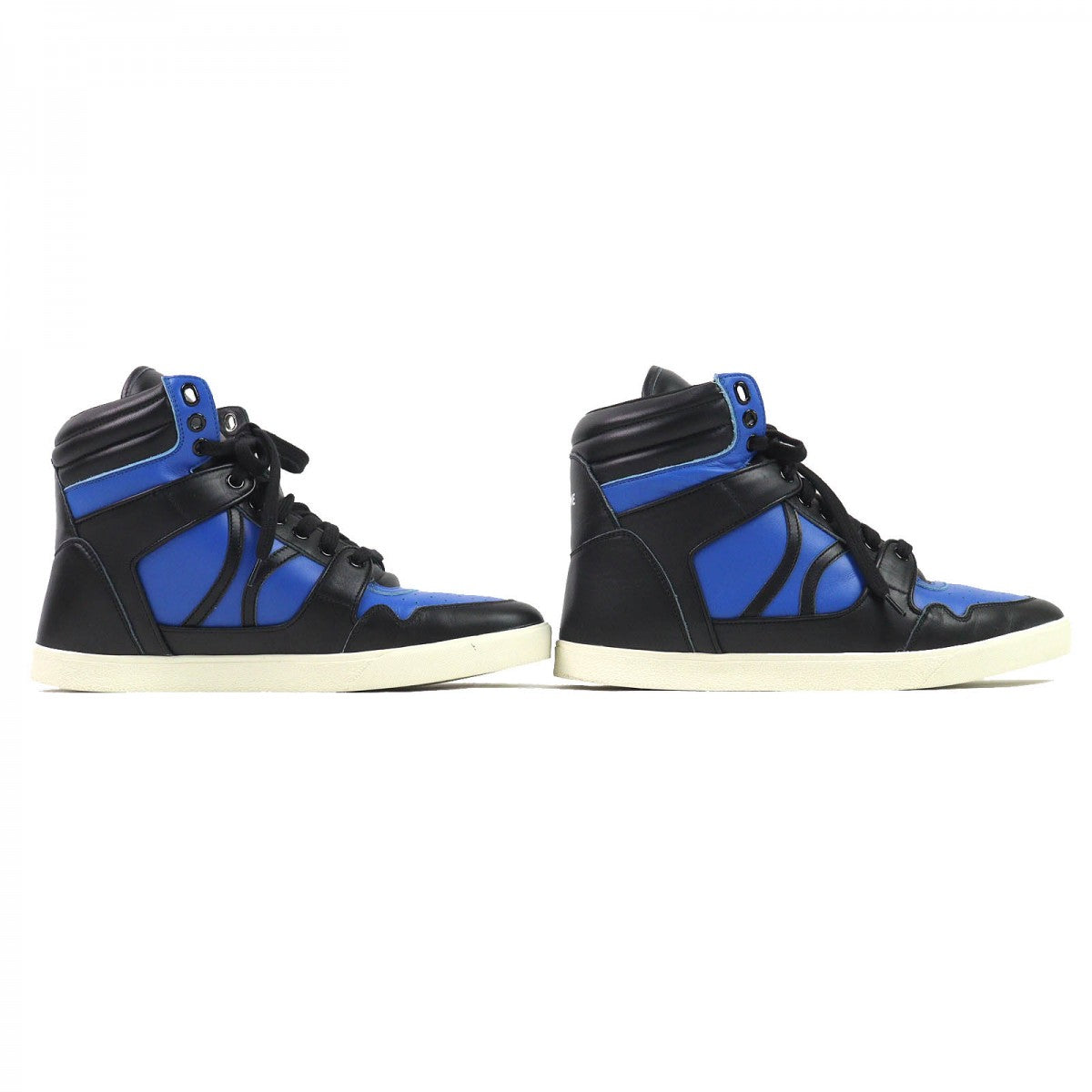 CELINE High cut sneakers Main: Leather Black blue BREAK mens 41