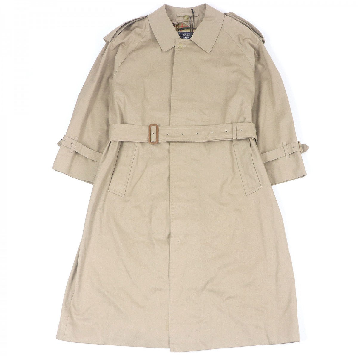 BURBERRY trench coat Outer: 51% cotton, Outer: 49% polyester, Lining: 50% polyester, Lining: 50% cotton beige mens