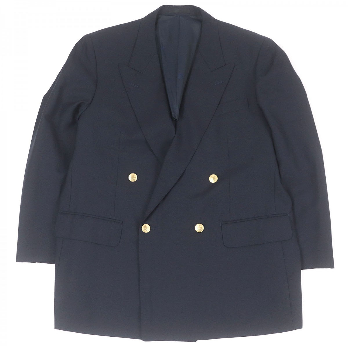 BURBERRY tailored jacket Outer: 99% wool, Outer: 1% nylon, Lining: polyester, Lining: cupra Navy mens