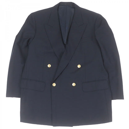 BURBERRY tailored jacket Outer: 99% wool, Outer: 1% nylon, Lining: polyester, Lining: cupra Navy mens
