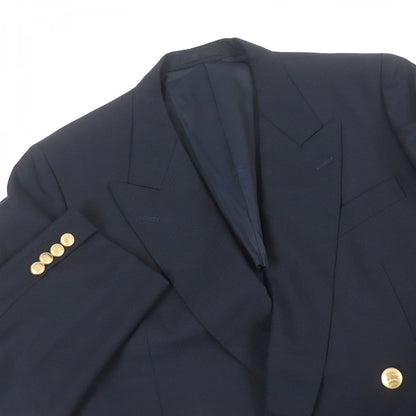 BURBERRY tailored jacket Outer: 99% wool, Outer: 1% nylon, Lining: polyester, Lining: cupra Navy mens