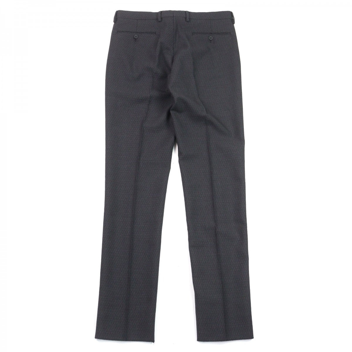 FENDI Pants FB0377 Outer: 88% virgin wool, Outer: 12% nylon, Lining: 100% rayon Gray type All-over pattern mens 50