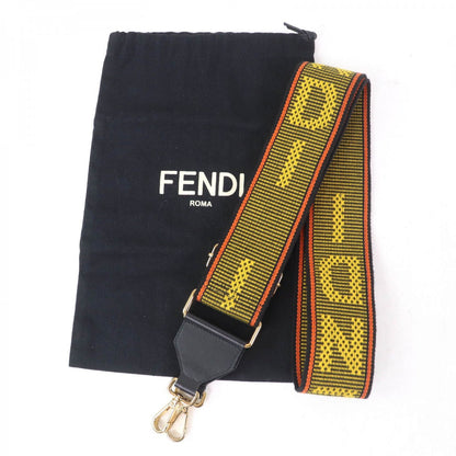 FENDI Shoulder strap 8AV386 Canvas x leather multicolor Signature Strap you Women(Unisex)