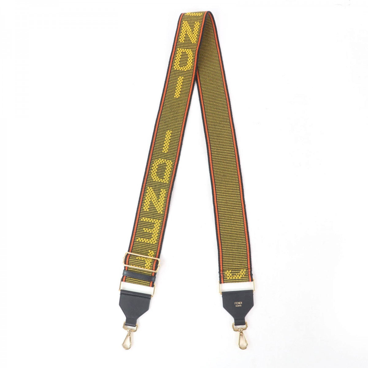 FENDI Shoulder strap 8AV386 Canvas x leather multicolor Signature Strap you Women(Unisex)