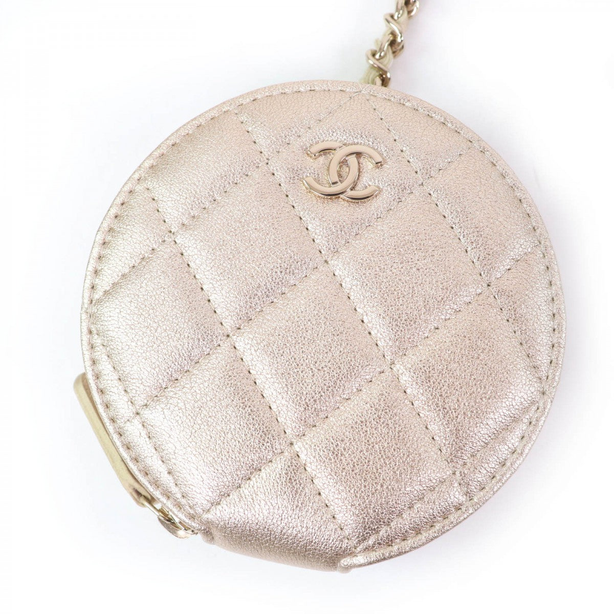 CHANEL Coin case AP2199 Lambskin, Leather pink Matelasse Coin case AirPods Pro case 2024 Years Gift Women