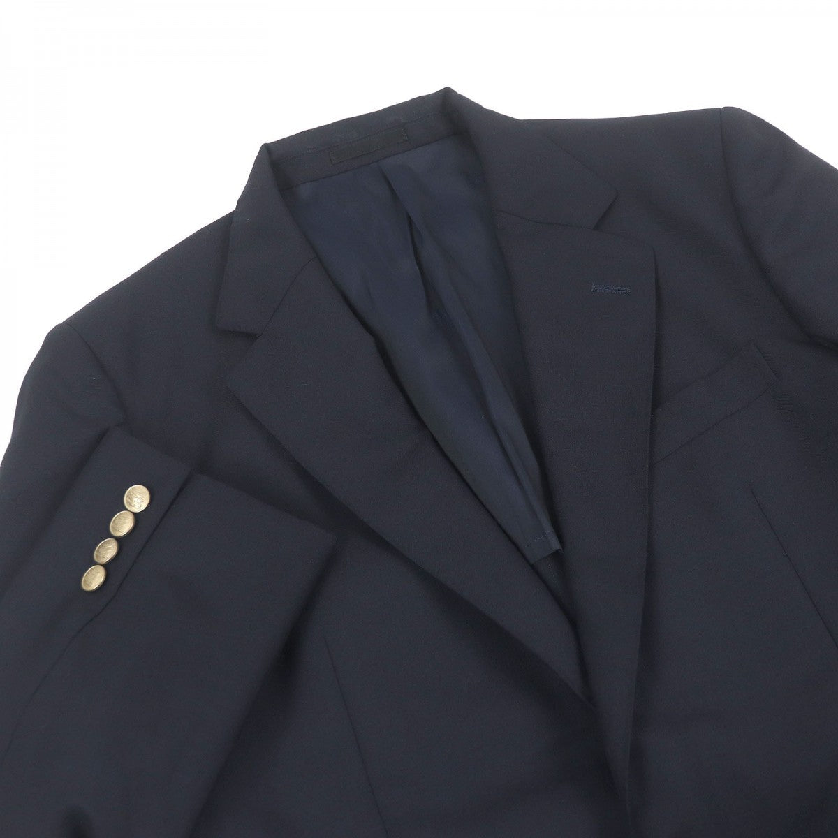 BURBERRY tailored jacket Outer: 99% wool, Outer: 1% nylon, Lining: polyester, Lining: cupra Navy mens