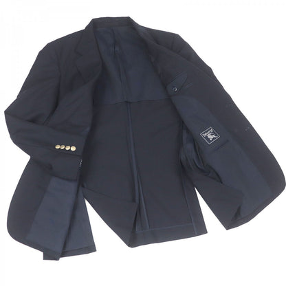 BURBERRY tailored jacket Outer: 99% wool, Outer: 1% nylon, Lining: polyester, Lining: cupra Navy mens
