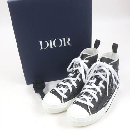 Dior HOMME High cut sneakers Part: Rubber Black White B23 mens 41
