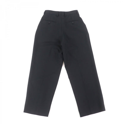 CELINE slacks 2P519673D Outer: 100% wool, Lining: 100% cotton, Part: leather black Women 34