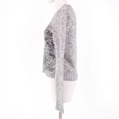 Christian Dior knit 344S57XM141 Main: 86% cashmere, Main: 5% alpaca, Main: 5% mohair, Main: 4% nylon, Part: 100% cotton gray Etoile de Voyage Women 38