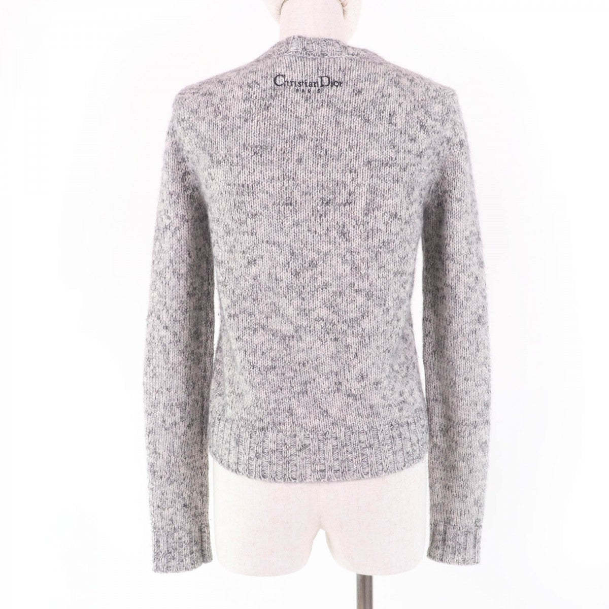 Christian Dior knit 344S57XM141 Main: 86% cashmere, Main: 5% alpaca, Main: 5% mohair, Main: 4% nylon, Part: 100% cotton gray Etoile de Voyage Women 38